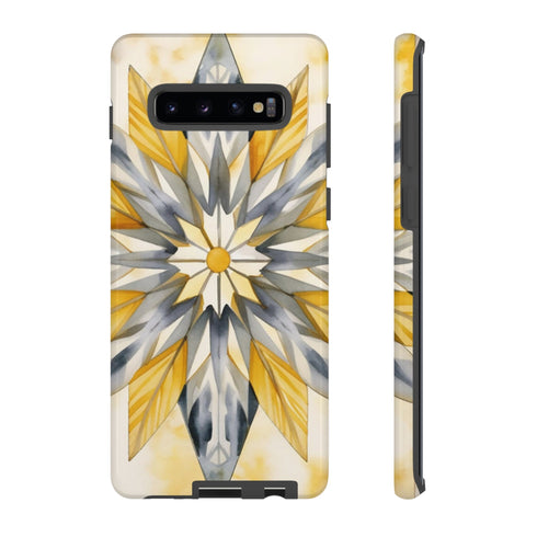 Sunshine Bloom Mosaic - Impact Resistant Phone Case Samsung Galaxy S10 Plus Glossy